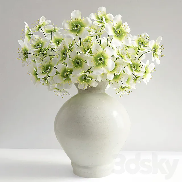 Flowers in a vase 3DModel Flowers in a vase 3DModel