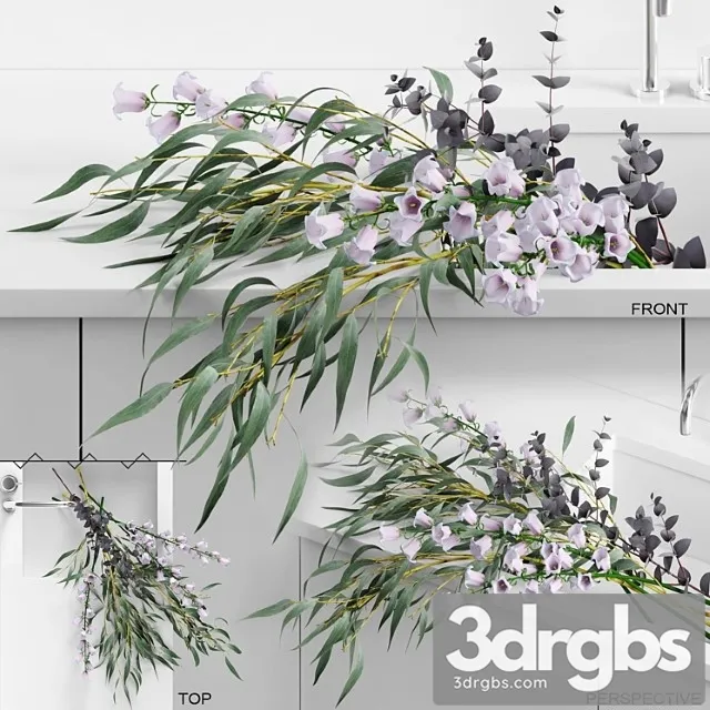 Flowers in sink 3D Model Download
