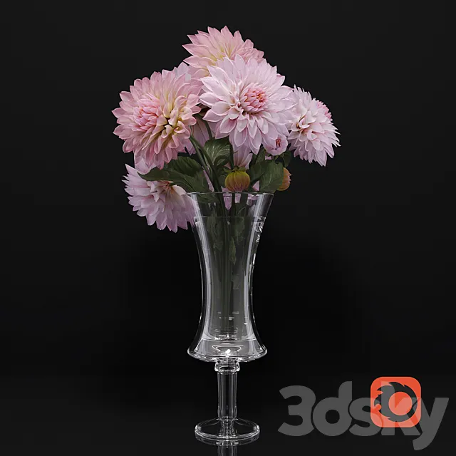 flowers_dahlias 3DModel flowers_dahlias 3DModel