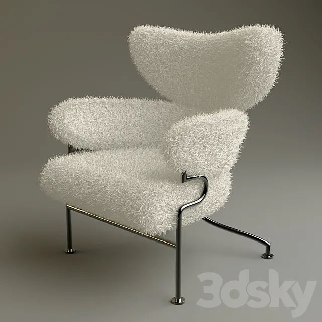Fluffy Chair 3D Model