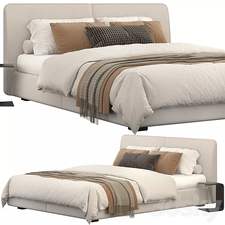 Fluo Markurio bed 3D Model Free Download