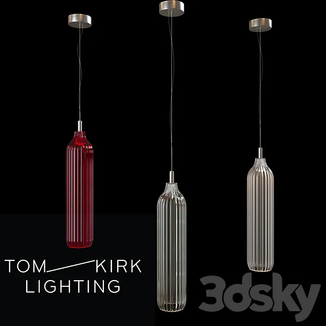 Flute Pendant by Tom Kirk Lighting 3D Model Flute Pendant by Tom Kirk Lighting 3D Model