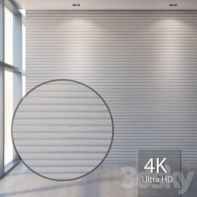 Fluted wall 822 3D Model Fluted wall 822 3D Model