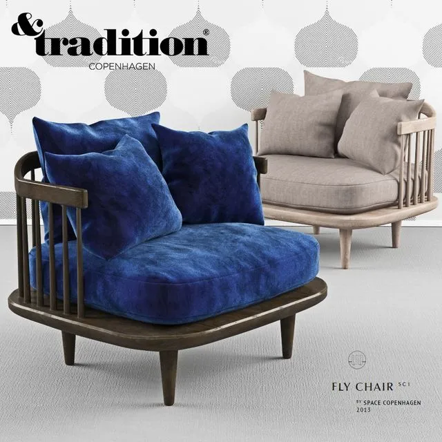 Fly chair andtradition 3D Model
