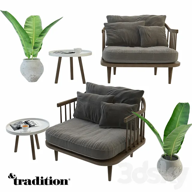 Fly Chair Set 3DModel