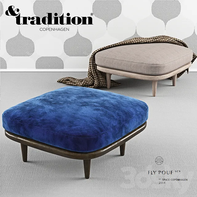 fly pouf andtradition 3D Model fly pouf andtradition 3D Model