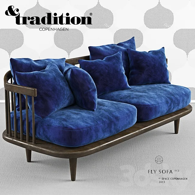 fly sofa andtradition 3D Model fly sofa andtradition 3D Model