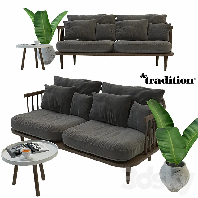 FLY SOFA SET 3D Model