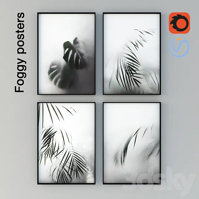 Foggy Posters 3D Model Foggy Posters 3D Model