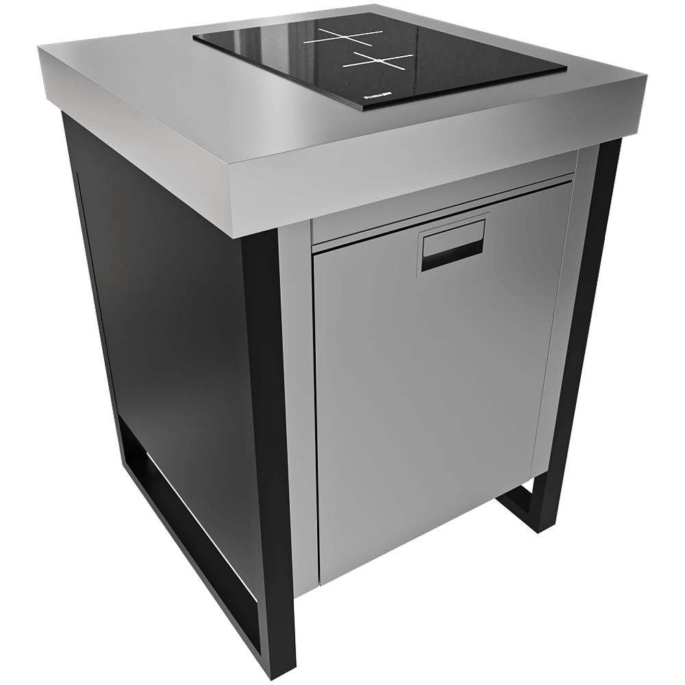 Fogher – Fridge module with electric cooker DX 3D Model