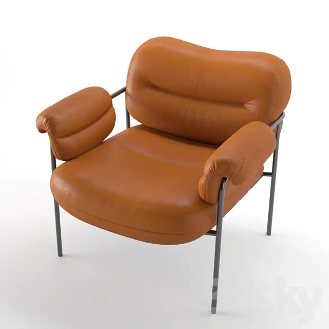 Fogia Bollo Spisolini Armchair 3D Model