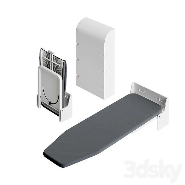 Foldable Wall Mounted Ironing Board 3D Model