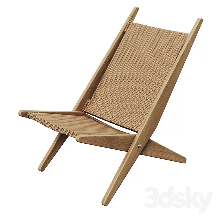 Folding armchair Ancelie from la Redoute 3D Model Free Download