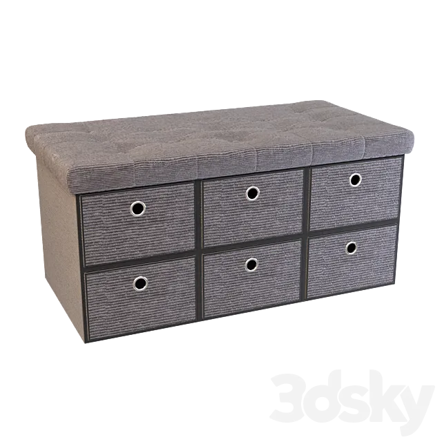 Folding bench My Interno 3D Model Folding bench My Interno 3D Model