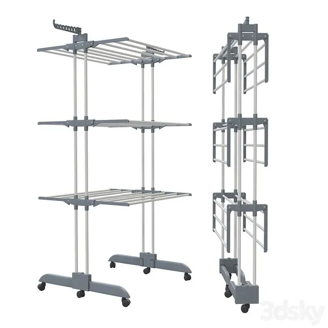 Folding clothes dryer 3D Model Folding clothes dryer 3D Model