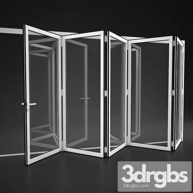 Folding Doors Alumil 3D Model Download