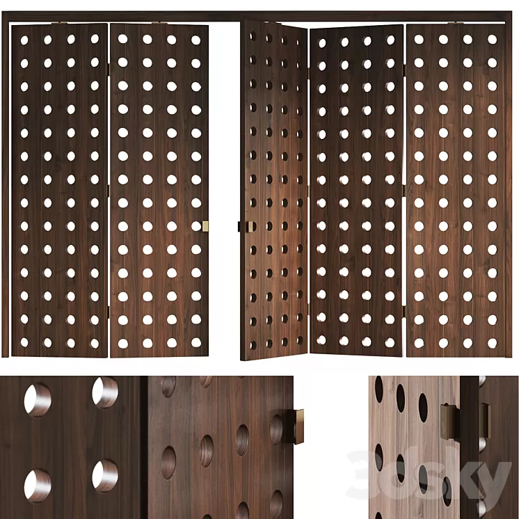 Folding doors Mobius 3D Model Free Download