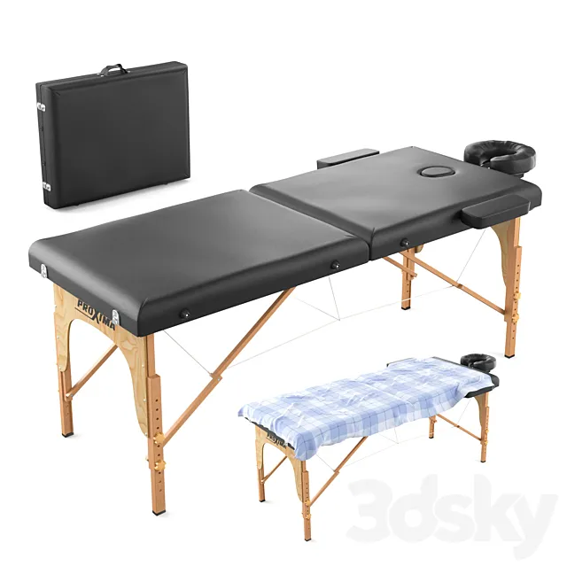 Folding massage table Proxima Parma 70 3D Model
