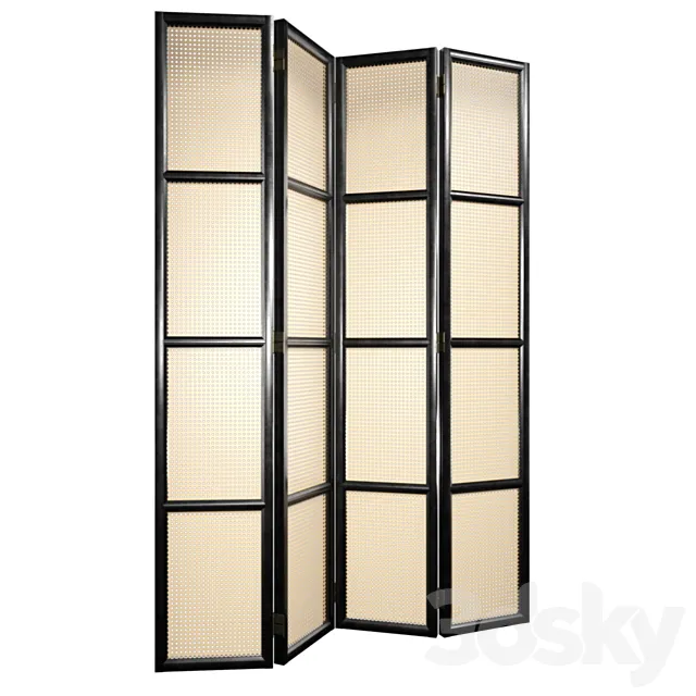 Folding Screen Bahamas 3DModel Folding Screen Bahamas 3DModel