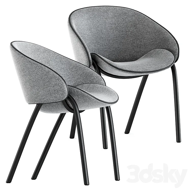 Folium dining chairs by Wendelbo 3D Model Free Download Folium dining chairs by Wendelbo 3D Model Free Download