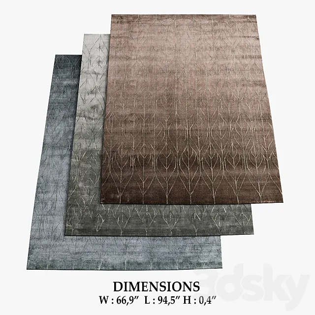 Folium Rugs_192 3DModel Folium Rugs_192 3DModel