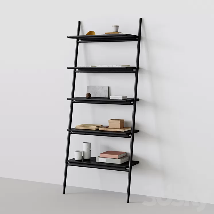 Folk ladder shelving by norm architects 3D Model Folk ladder shelving by norm architects 3D Model