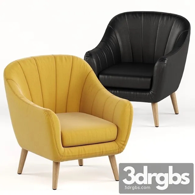 Fondia tropical hevea armchair 3D Model Download