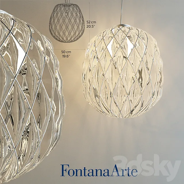 Fontana Arte Pinecone Suspension 3D Model