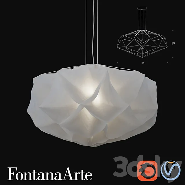 FontanaArte Albedo 3D Model FontanaArte Albedo 3D Model