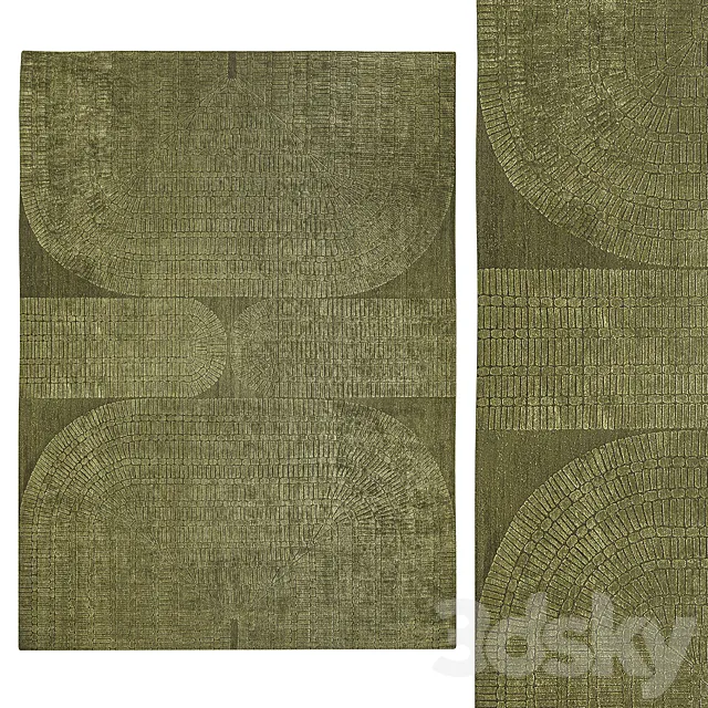 Fontenay Rug by La Manufacture Cogolin 3D Model Fontenay Rug by La Manufacture Cogolin 3D Model