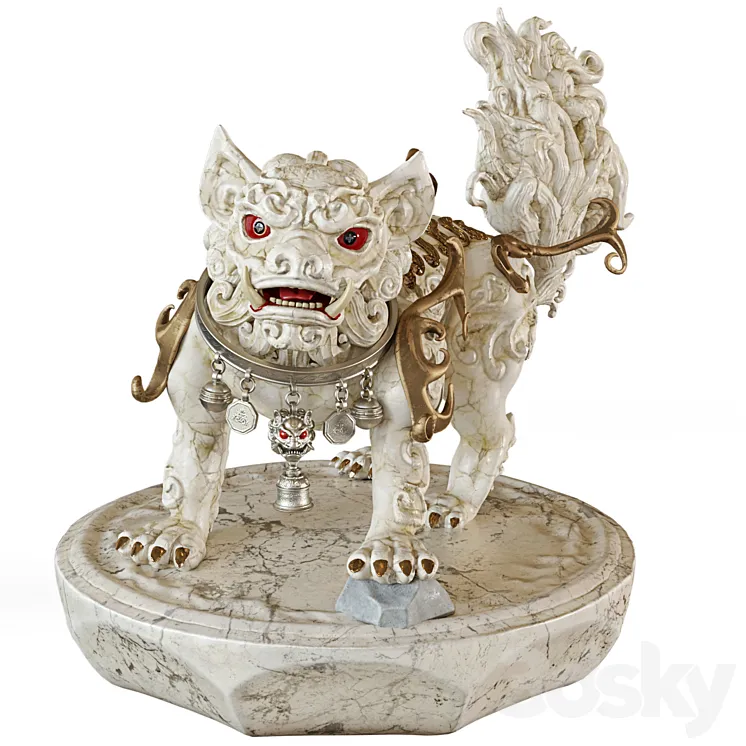 Foo dog-12 3D Model Free Download