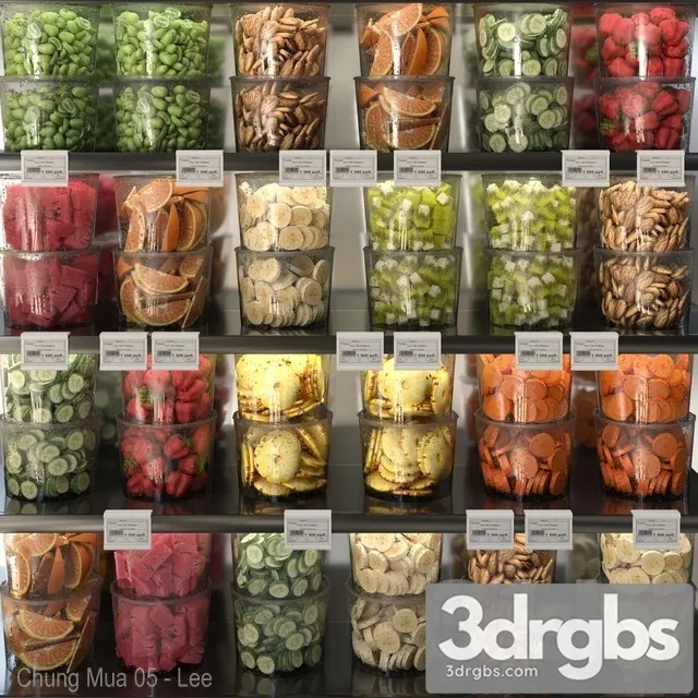 Food Set 355 3D Model Download