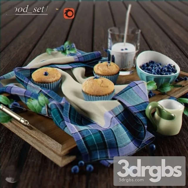 Food set1 3D Model Download