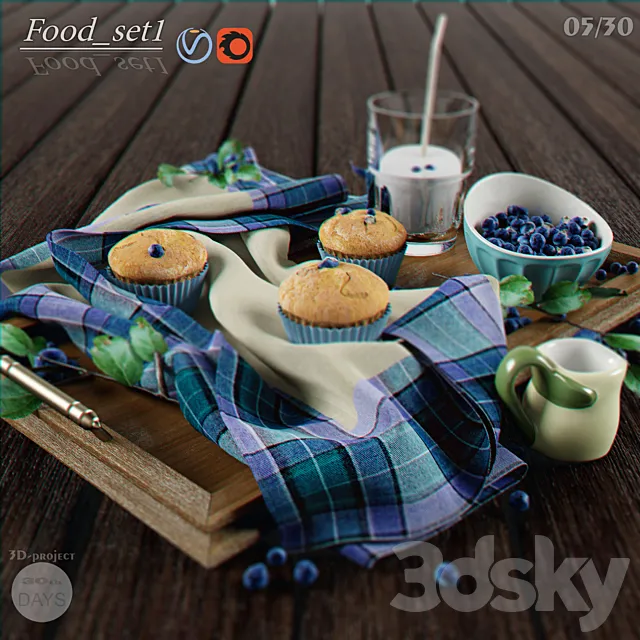 Food_set1 3DModel Food_set1 3DModel