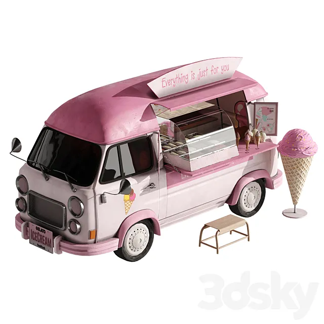 Foodtruck ice cream set 2 Free Download