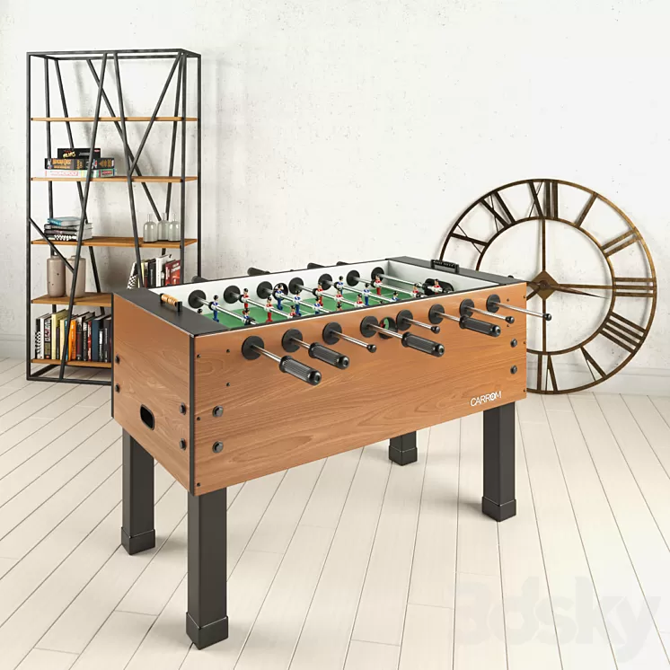 Foosball Lounge Table 3D Model