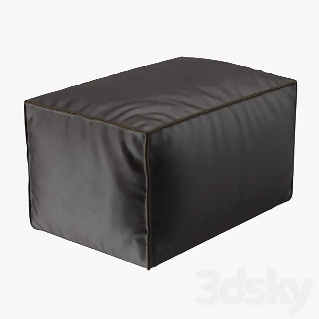 Footstool Scruffy 3D Model Footstool Scruffy 3D Model