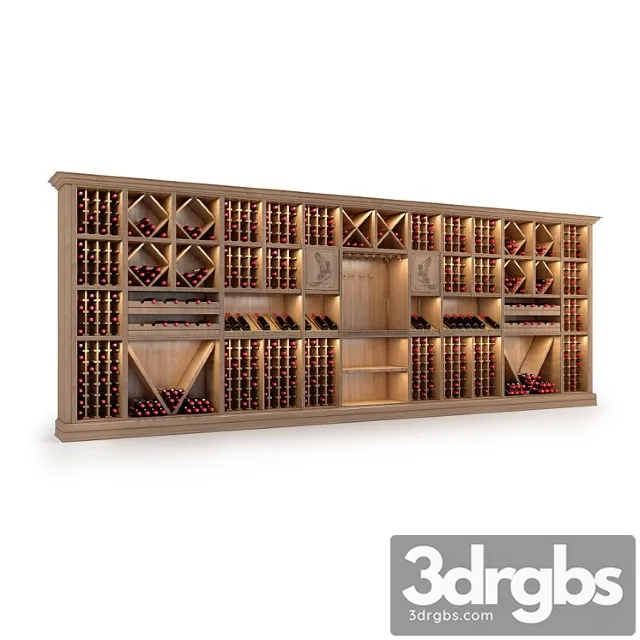 For perezalivku wine rack store wine magnum 834 2 3D Model Download