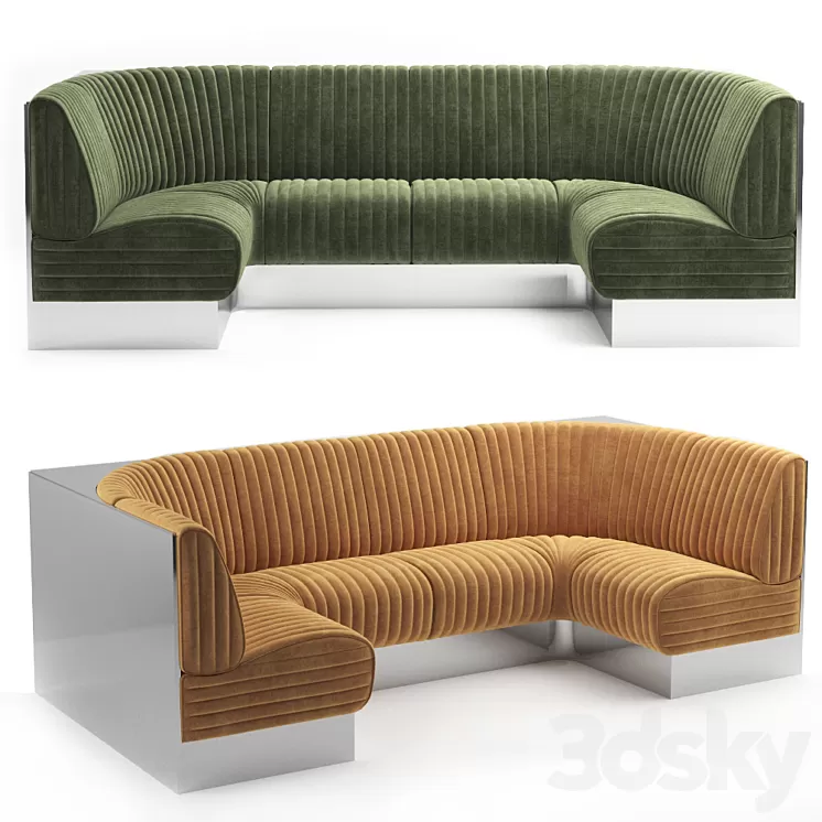 For restaurant sofa-8 3D Model