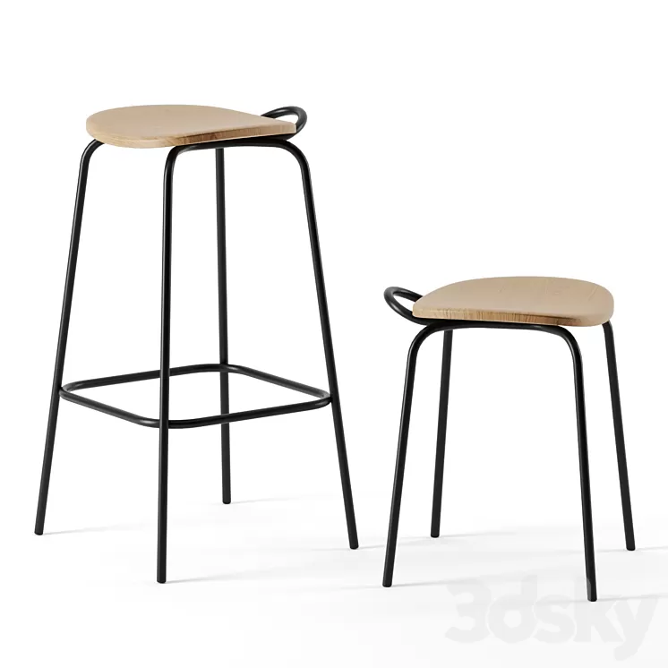 FORCINA stools by Mattiazzi 3D Model