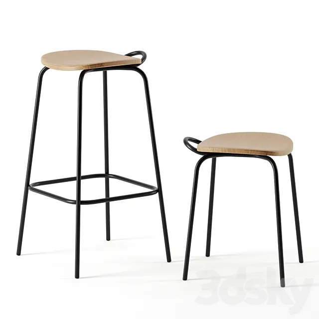FORCINA stools by Mattiazzi 3DModel