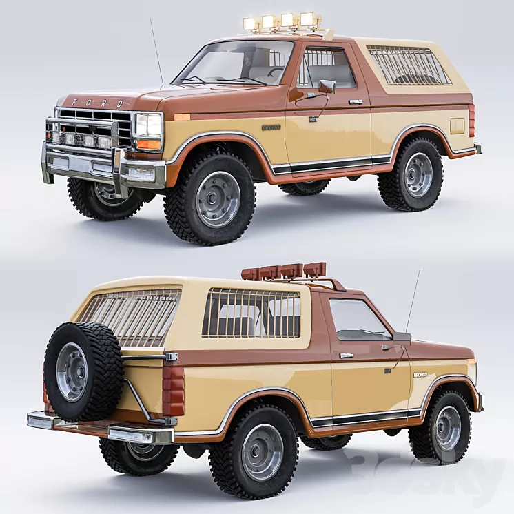 Ford Bronco 1985 3D Model