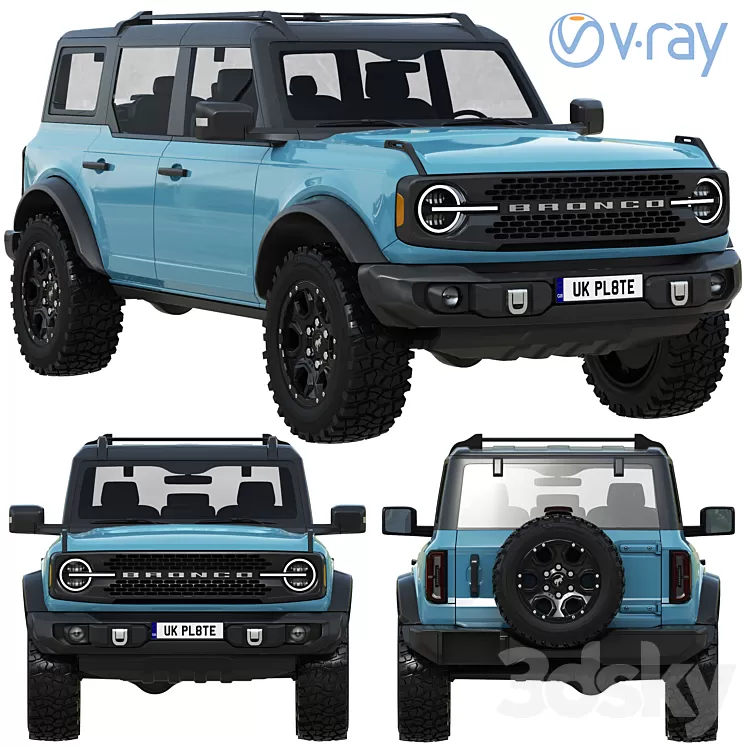Ford Bronco 2021 3D Model Free Download
