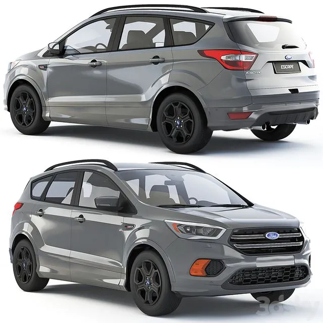 Ford Escape ST Line 2018 3D Model