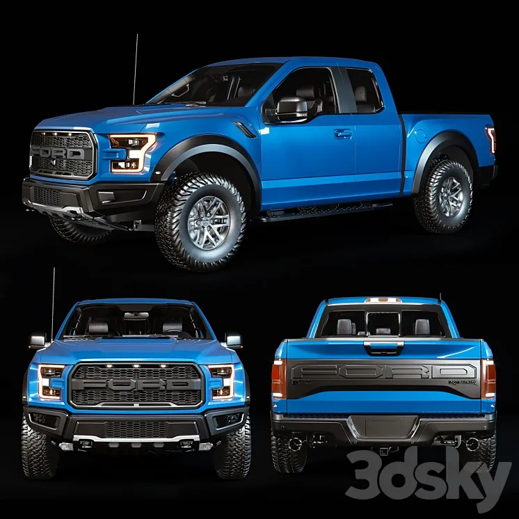 Ford F-150 Raptor 3D Model Free Download