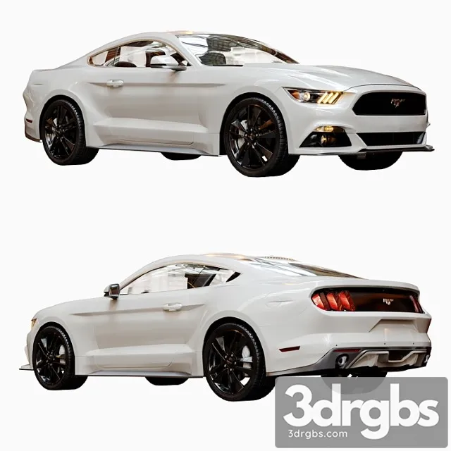 Ford Mustang GT HQ Interior 3D Model Download