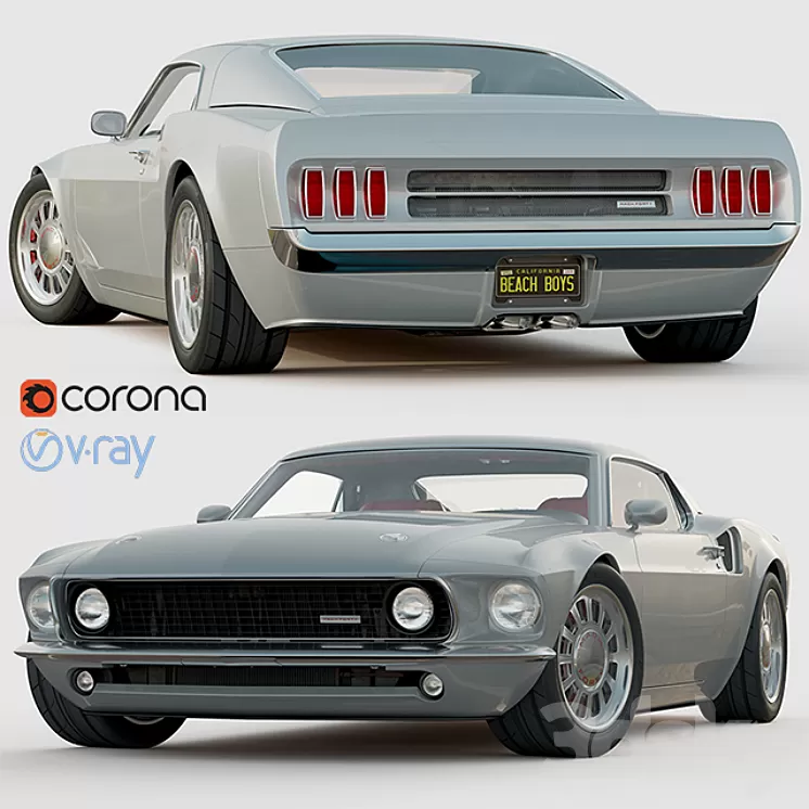 Ford Mustang Mach 40 3D Model