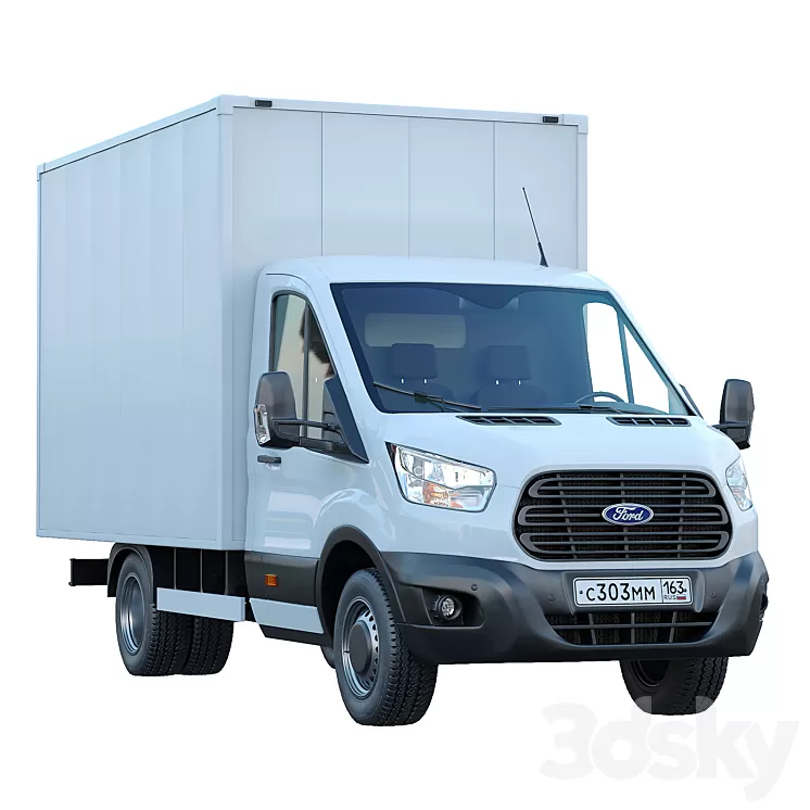 Ford Transit manufactured goods van 3D Model
