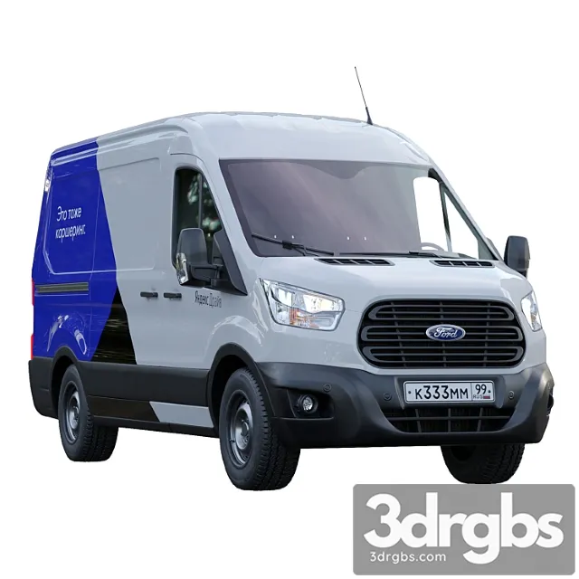 Ford transit yandex.drive 3D Model Download