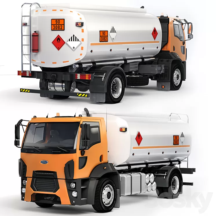 Ford Trucks 1833 DC cistern 3D Model Free Download